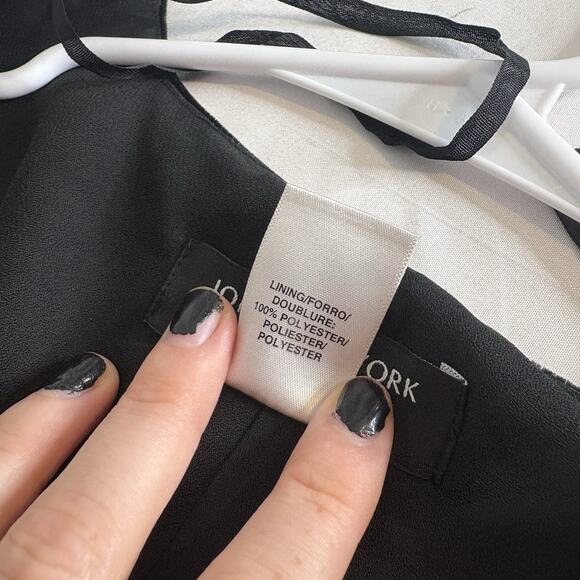 Jones New York‎ Women's Black Velvet Short Sleeve Top Size 20W Festive Luxe - Picture 6 of 11